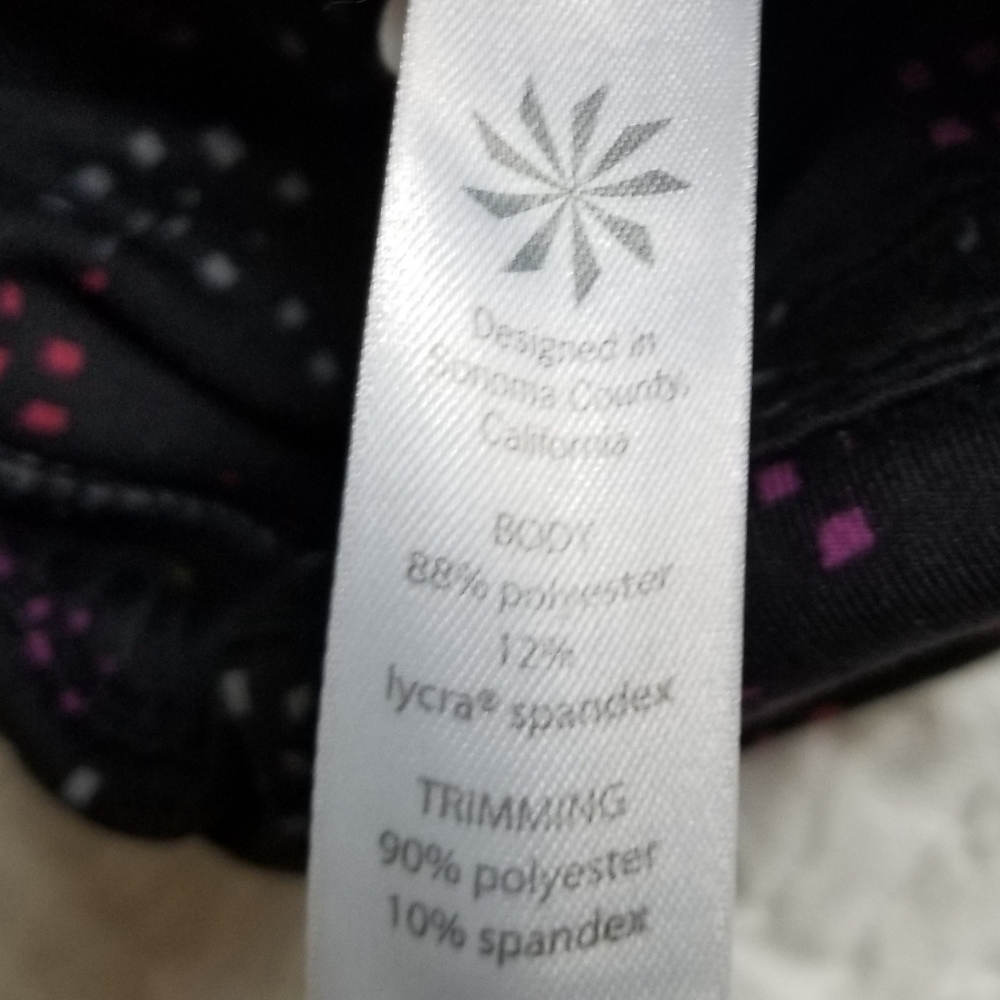 Athleta Multi Color Square Print Tights Pocket - image 6